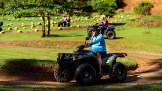 ATV rider on the countryside trails at Vista Los Sueños, Herradura
