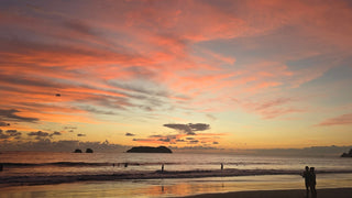 Coastline at Manuel Antonio National Park, Costa Rica, at sunset