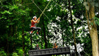 Tarzan Swing participant at Vista Los Sueños Adventure Park