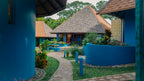 Garden walkway at Ayura Spa, Xandari — spa setting