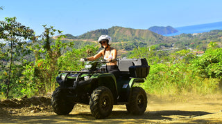 ATV ride through open countryside at Vista Los Sueños, Herradura